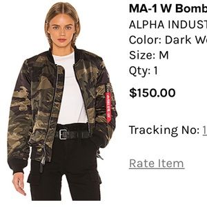 Alpha Indistries camo bomber